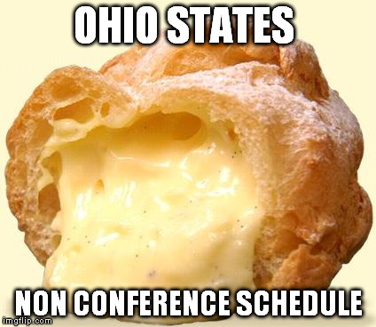 not just a tasty treat | OHIO STATES NON CONFERENCE SCHEDULE | image tagged in ohio state,football,college | made w/ Imgflip meme maker