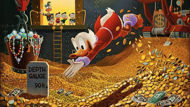 Scrooge McDuck Blank Meme Template