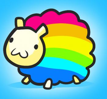 High Quality Rainbow Sheep is the best Blank Meme Template