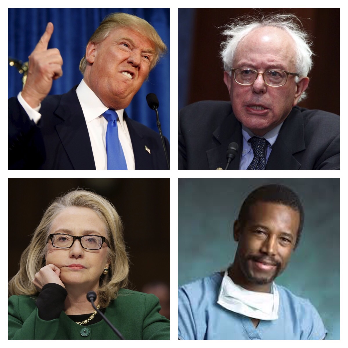 Ben Carson for president !!  Trump, Hilary, Bernie Blank Meme Template