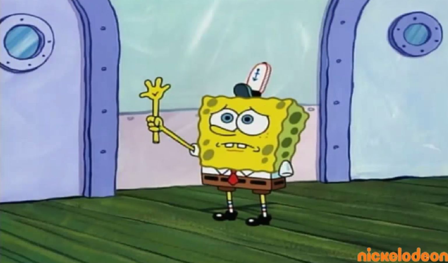 Spongebob eating hands