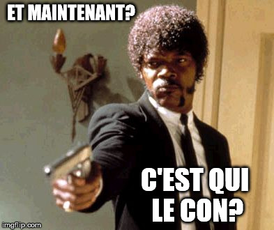Say That Again I Dare You Meme | ET MAINTENANT? C'EST QUI LE CON? | image tagged in memes,say that again i dare you | made w/ Imgflip meme maker