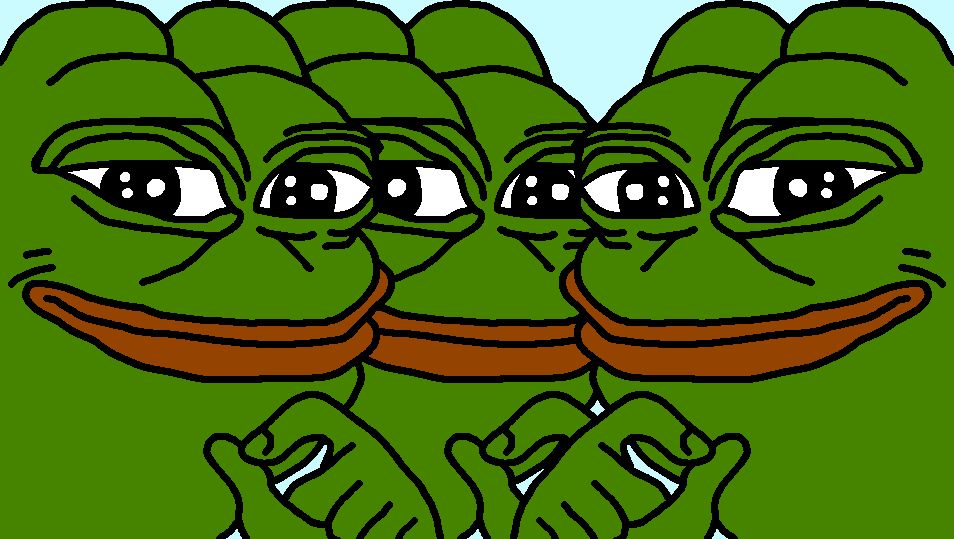 Happy Pepe Blank Meme Template