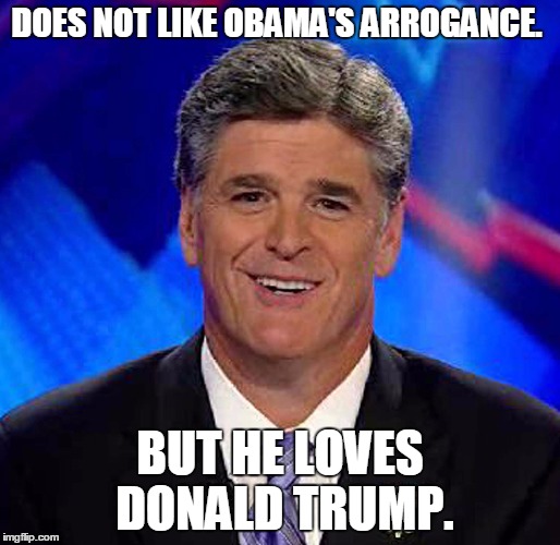 DOES NOT LIKE OBAMA'S ARROGANCE. BUT HE LOVES DONALD TRUMP. | image tagged in memes,fox news,rand paul | made w/ Imgflip meme maker