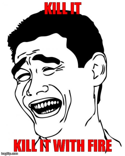 Yao Ming Meme | KILL IT KILL IT WITH FIRE | image tagged in memes,yao ming | made w/ Imgflip meme maker