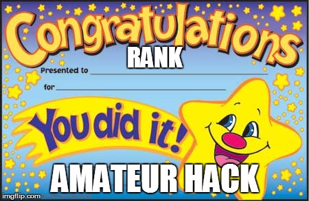 EXPOSED - Eileen Catizone, B.S. Elementary Education, M.Ed. Curriculum and Instruction, Orton-Gillingham Educational Interventio | RANK AMATEUR HACK | image tagged in memes,happy star congratulations | made w/ Imgflip meme maker