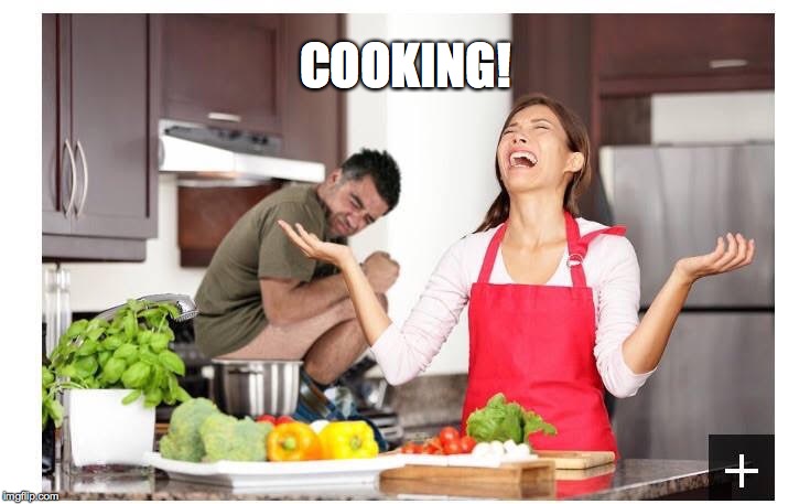 cooking! | COOKING! | image tagged in tag | made w/ Imgflip meme maker