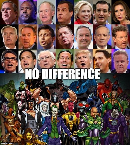 NO DIFFERENCE | image tagged in election 2016 | made w/ Imgflip meme maker