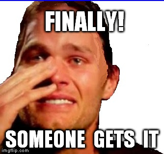 FINALLY! SOMEONE  GETS  IT | image tagged in crying tom | made w/ Imgflip meme maker