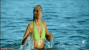 Image result for girl steps out of water seductively gif