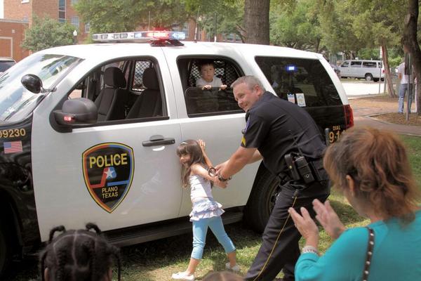 High Quality Cops arrest little girl, Fuck the police! Blank Meme Template