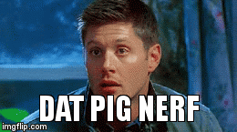 DAT PIG NERF | image tagged in gifs | made w/ Imgflip video-to-gif maker