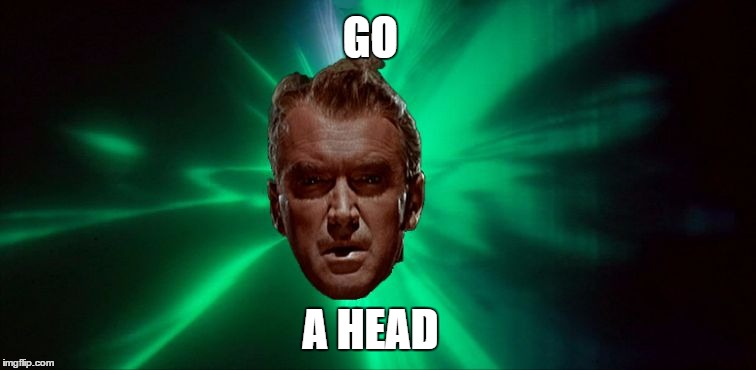 GO A HEAD | image tagged in floating head | made w/ Imgflip meme maker
