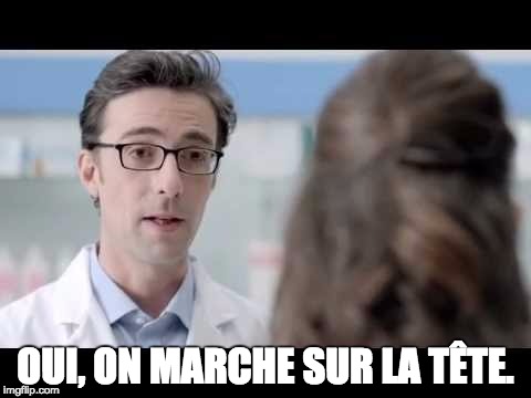 OUI, ON MARCHE SUR LA TÊTE. | made w/ Imgflip meme maker
