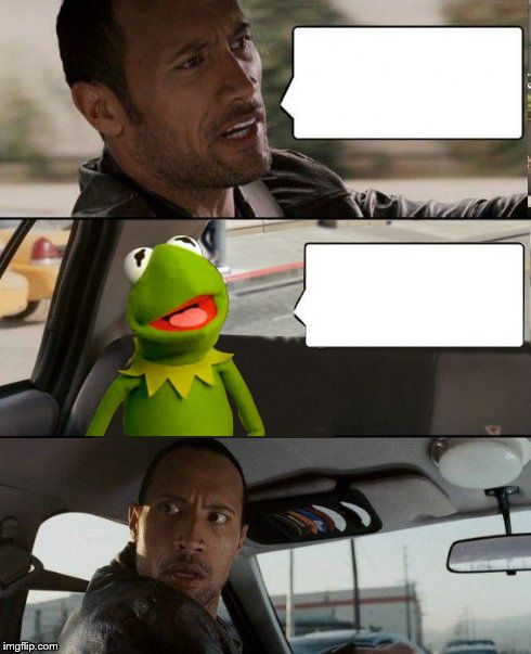 Kermit Rocks Blank Meme Template