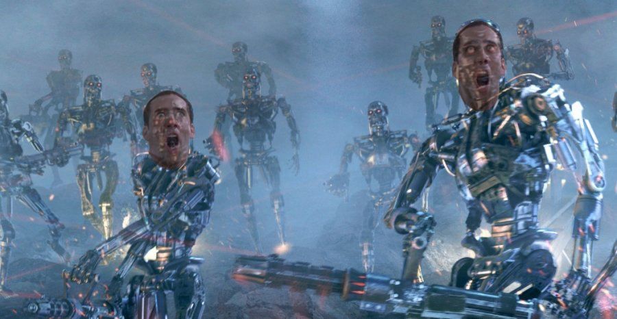 Skynet Cage Blank Meme Template