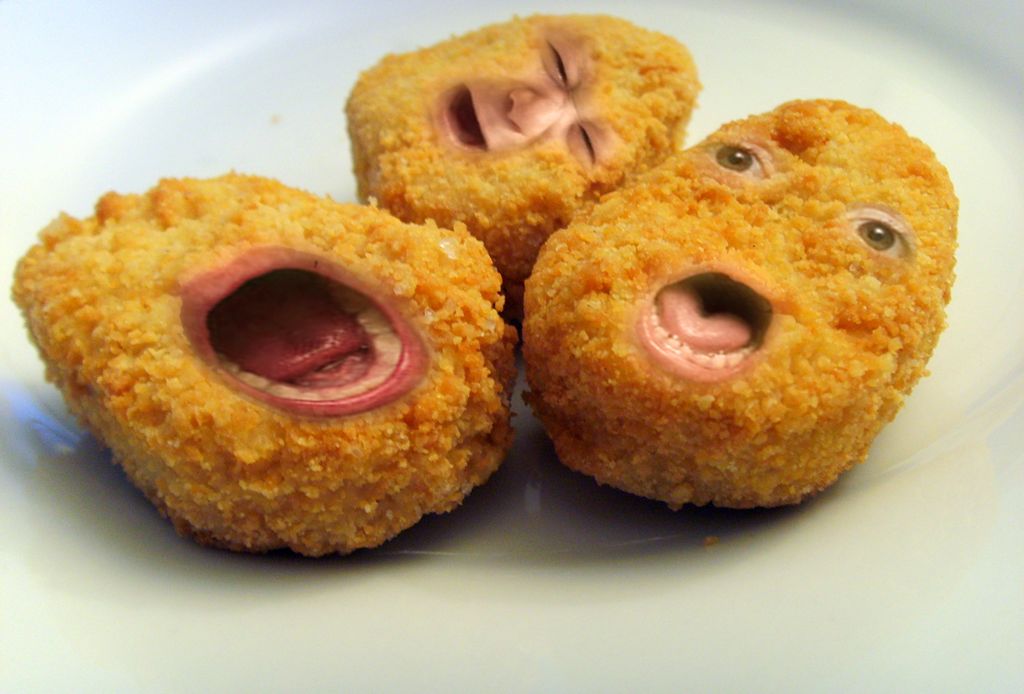 Screaming chicken nuggets. 