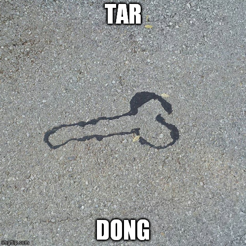 Tar guys with a sense of humor? | TAR DONG | image tagged in funny | made w/ Imgflip meme maker