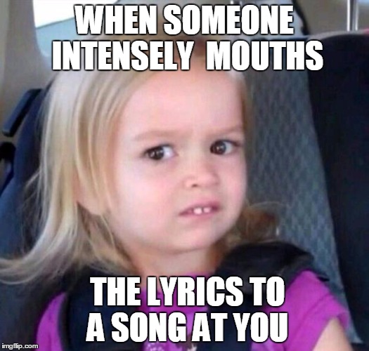 Could You Not? | WHEN SOMEONE INTENSELY  MOUTHS THE LYRICS TO A SONG AT YOU | image tagged in could you not | made w/ Imgflip meme maker