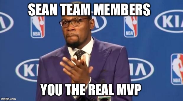 You The Real MVP Meme | SEAN TEAM MEMBERS YOU THE REAL MVP | image tagged in memes,you the real mvp | made w/ Imgflip meme maker