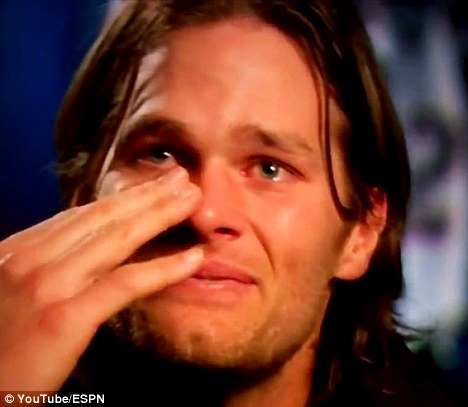 Tom Brady Crying. 
