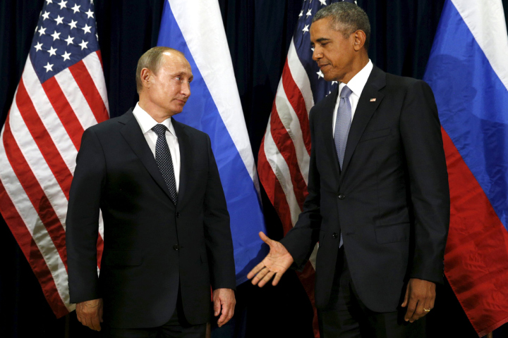 High Quality Putin Obama Blank Meme Template