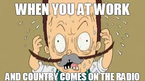 WHEN YOU AT WORK AND COUNTRY COMES ON THE RADIO | image tagged in superjail,country | made w/ Imgflip meme maker