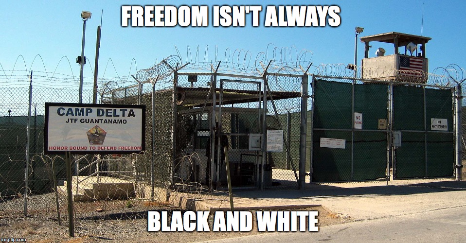 Freedom? | FREEDOM ISN'T ALWAYS BLACK AND WHITE | image tagged in religious freedom | made w/ Imgflip meme maker