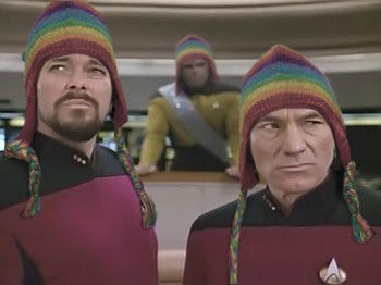 Picard Riker Hat Blank Meme Template