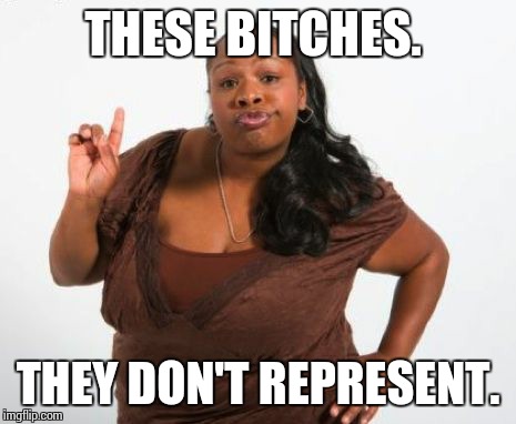 THESE B**CHES. THEY DON'T REPRESENT. | made w/ Imgflip meme maker