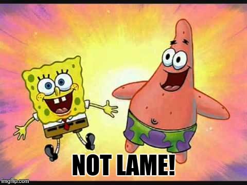 Not lame | NOT LAME! | image tagged in not lame | made w/ Imgflip meme maker