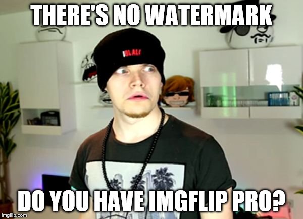 Wtf? | THERE'S NO WATERMARK DO YOU HAVE IMGFLIP PRO? | image tagged in wtf | made w/ Imgflip meme maker