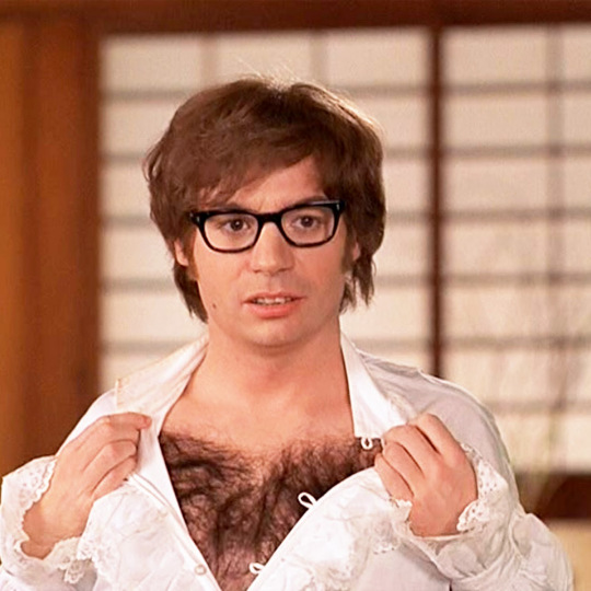 Austin Powers Chest Blank Meme Template