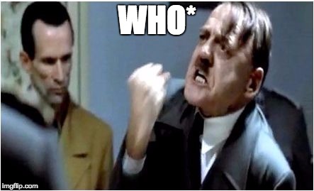 Hitler Grammar Nazi | WHO* | image tagged in hitler grammar nazi | made w/ Imgflip meme maker