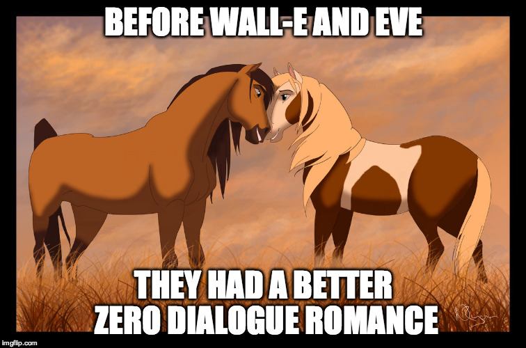 Before Wall-e and eve | BEFORE WALL-E AND EVE THEY HAD A BETTER ZERO DIALOGUE ROMANCE | image tagged in google,facebook,google images | made w/ Imgflip meme maker