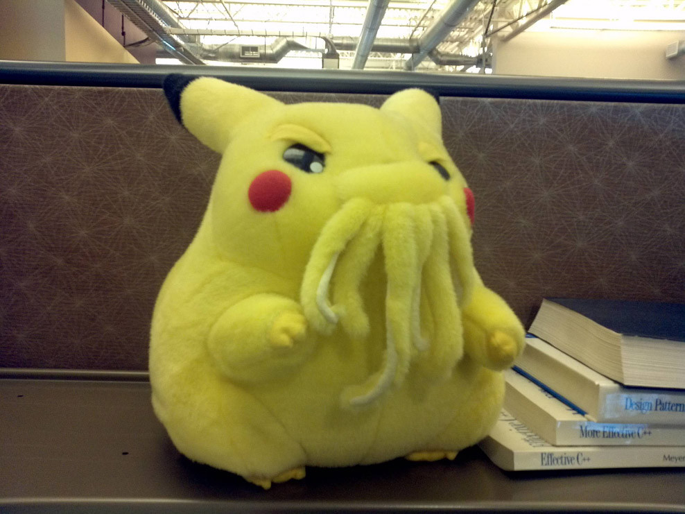 High Quality PikaCthulhu Approves Blank Meme Template