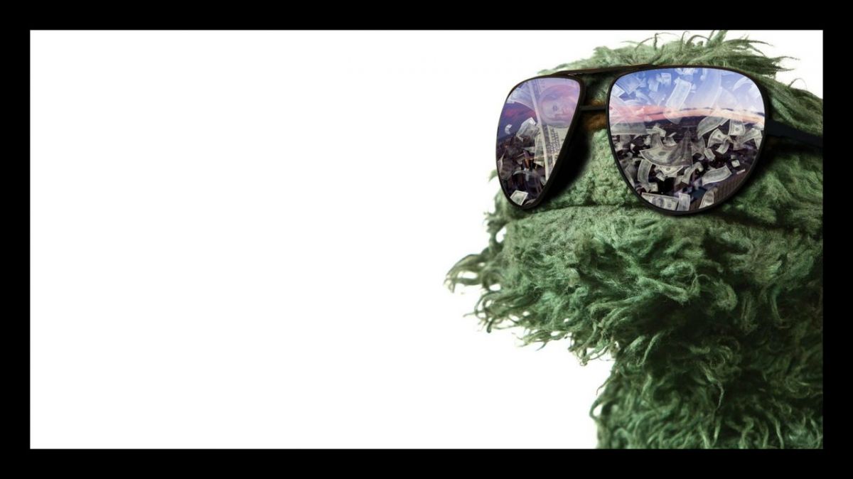 High Quality Oscar the Grouch is Made from Weed Blank Meme Template