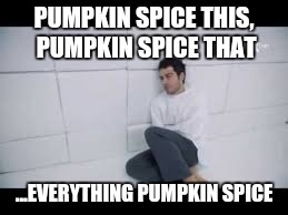 Pumpkin spice | PUMPKIN SPICE THIS, PUMPKIN SPICE THAT ...EVERYTHING PUMPKIN SPICE | image tagged in halloween,pumpkin,insane | made w/ Imgflip meme maker