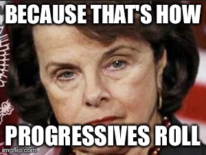 BECAUSE THAT'S HOW PROGRESSIVES ROLL | made w/ Imgflip meme maker