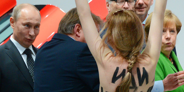 putin femen Blank Meme Template