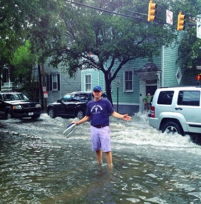 High Quality Charleston Flood Guy Blank Meme Template
