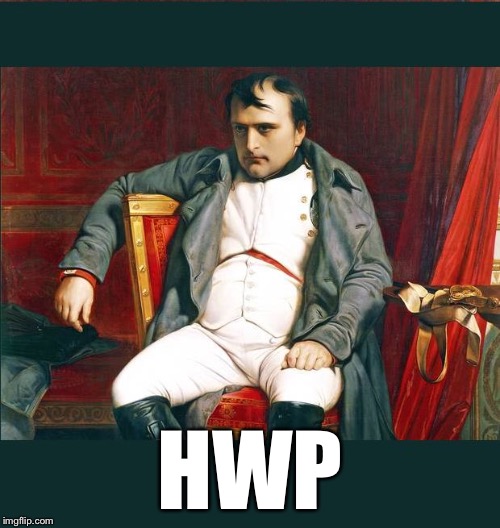 HWP | image tagged in napoleon | made w/ Imgflip meme maker