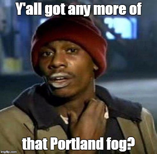 Yall Got Any More Of | Y'all got any more of that Portland fog? | image tagged in yall got any more of | made w/ Imgflip meme maker