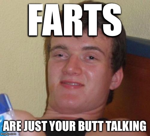 10 Guy | FARTS ARE JUST YOUR BUTT TALKING | image tagged in memes,10 guy | made w/ Imgflip meme maker