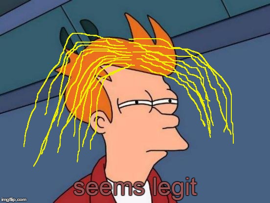 Futurama Fry Meme | seems legit | image tagged in memes,futurama fry | made w/ Imgflip meme maker