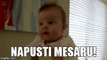 NAPUSTI MESARU! | image tagged in gifs | made w/ Imgflip video-to-gif maker
