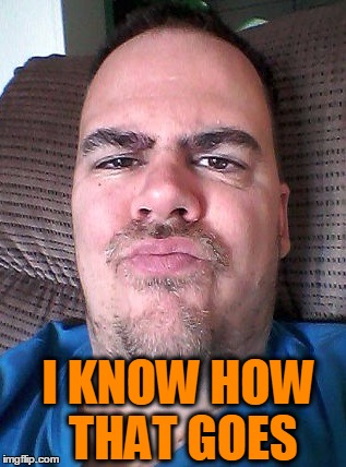 Scowl | I KNOW HOW THAT GOES | image tagged in scowl | made w/ Imgflip meme maker