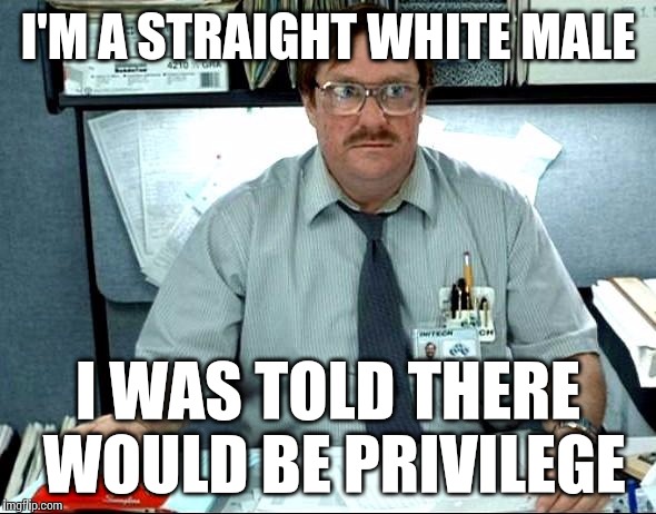 Perception vs. Reality | I'M A STRAIGHT WHITE MALE I WAS TOLD THERE WOULD BE PRIVILEGE | image tagged in memes,i was told there would be,white privilege,AdviceAnimals | made w/ Imgflip meme maker
