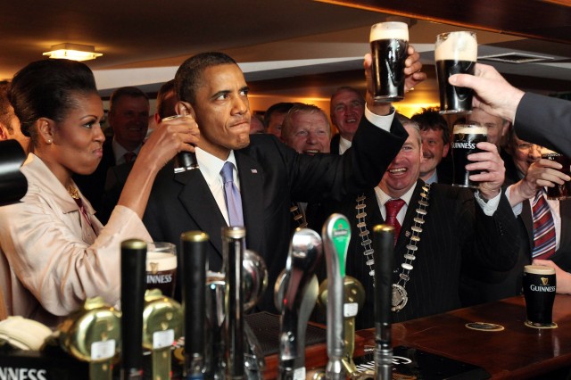 Obama Guiness Blank Meme Template