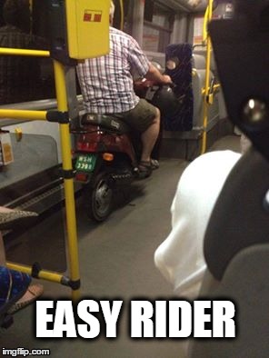 EASY RIDER | image tagged in bus | made w/ Imgflip meme maker